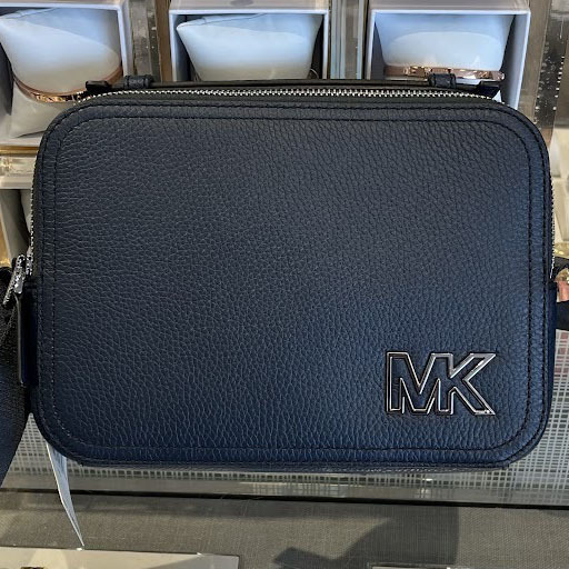 即発 Michael Kors メンズ COOPER EW MAP BAG 37F2LCOL6L-NAVY