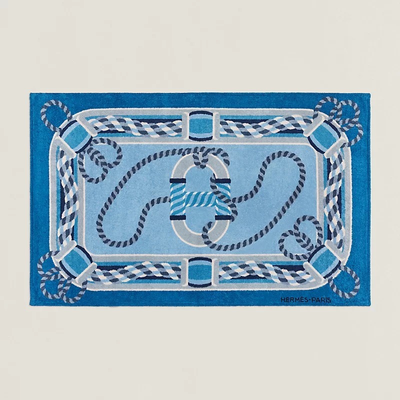 HERMES∽Tapis de plage Canoe H∽ビーチマット カノエH パリ☆