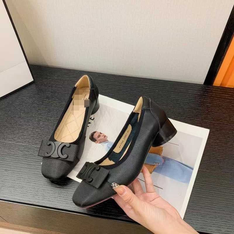 パンプス バックル フラット シューズ 靴 韓国 2色 22.5~24.5cm