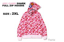 【A BATHING APE】ABC CAMO SHARK FULL ZIP HOODIE ピンク 2XL