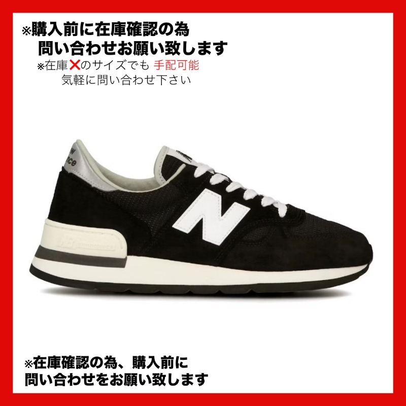 スニーカー New Balance 990v1 MiUSA Black White