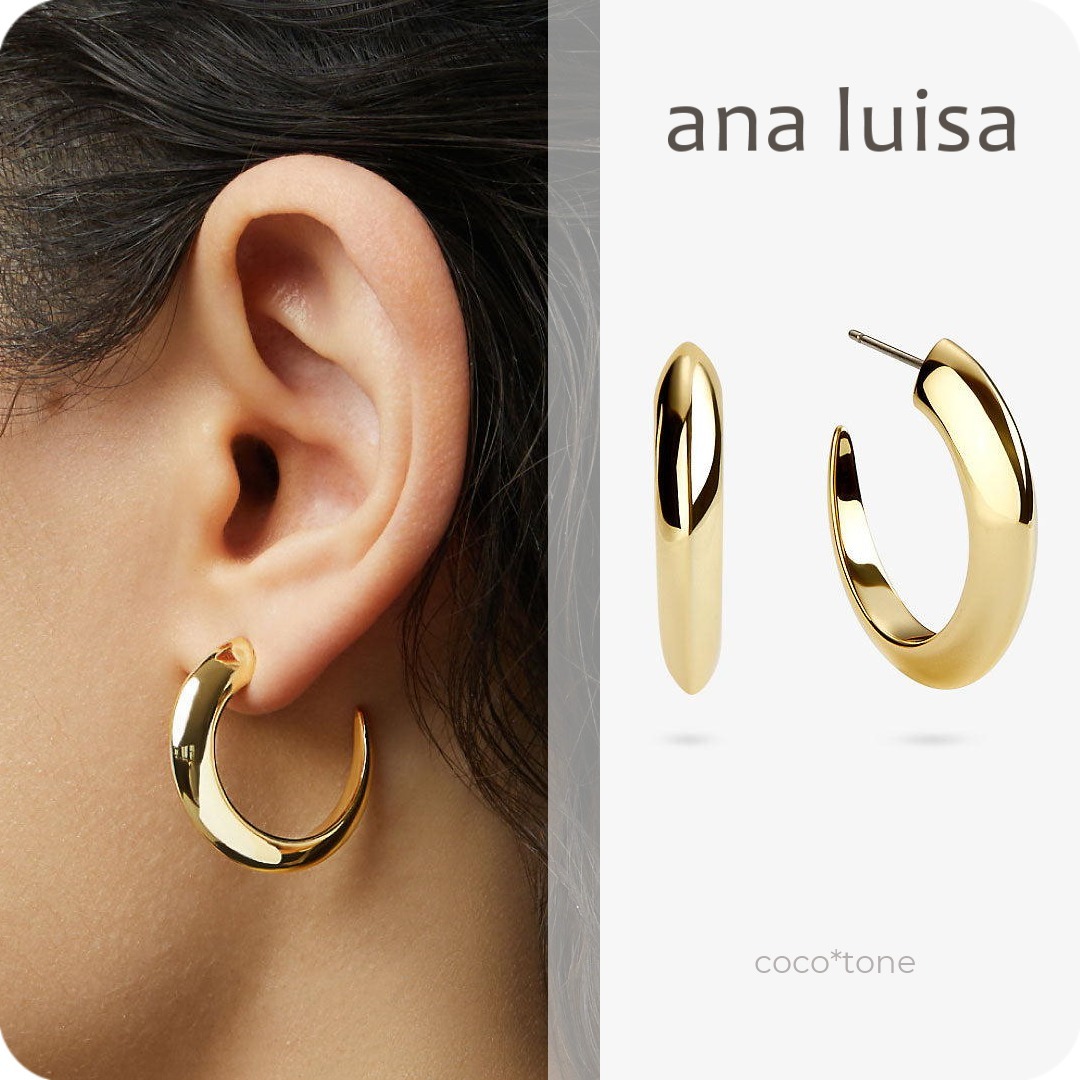 ana luisa◆輝く14Kゴールド フープピアス＊TEAGAN