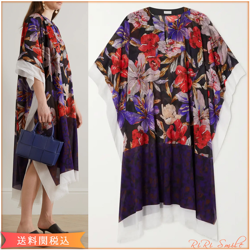 DRIES VAN NOTEN フローラル 花柄 コットン カフタン