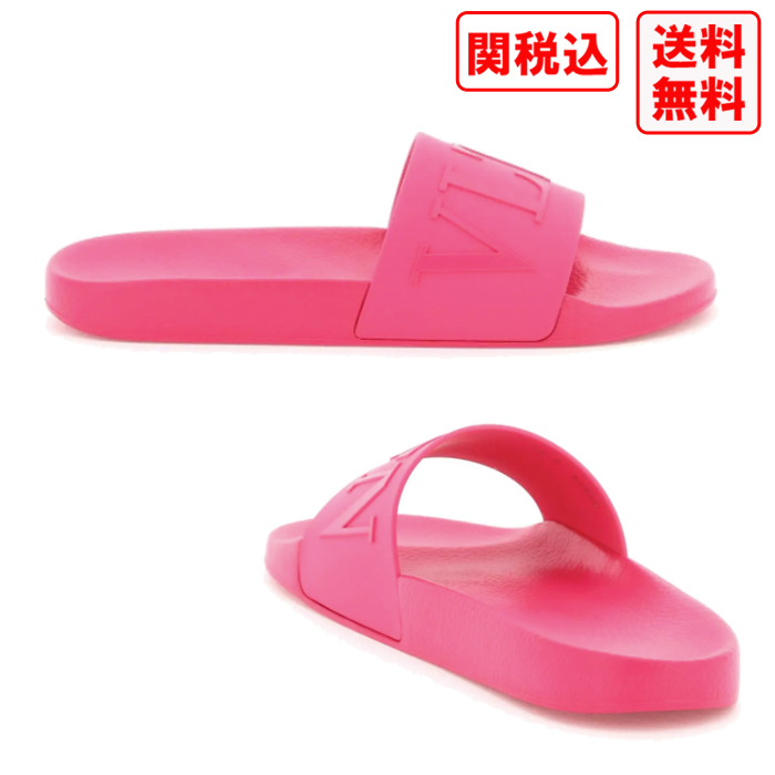 関税・送料込 VALENTINO GARAVANI VLTN PVC サンダル