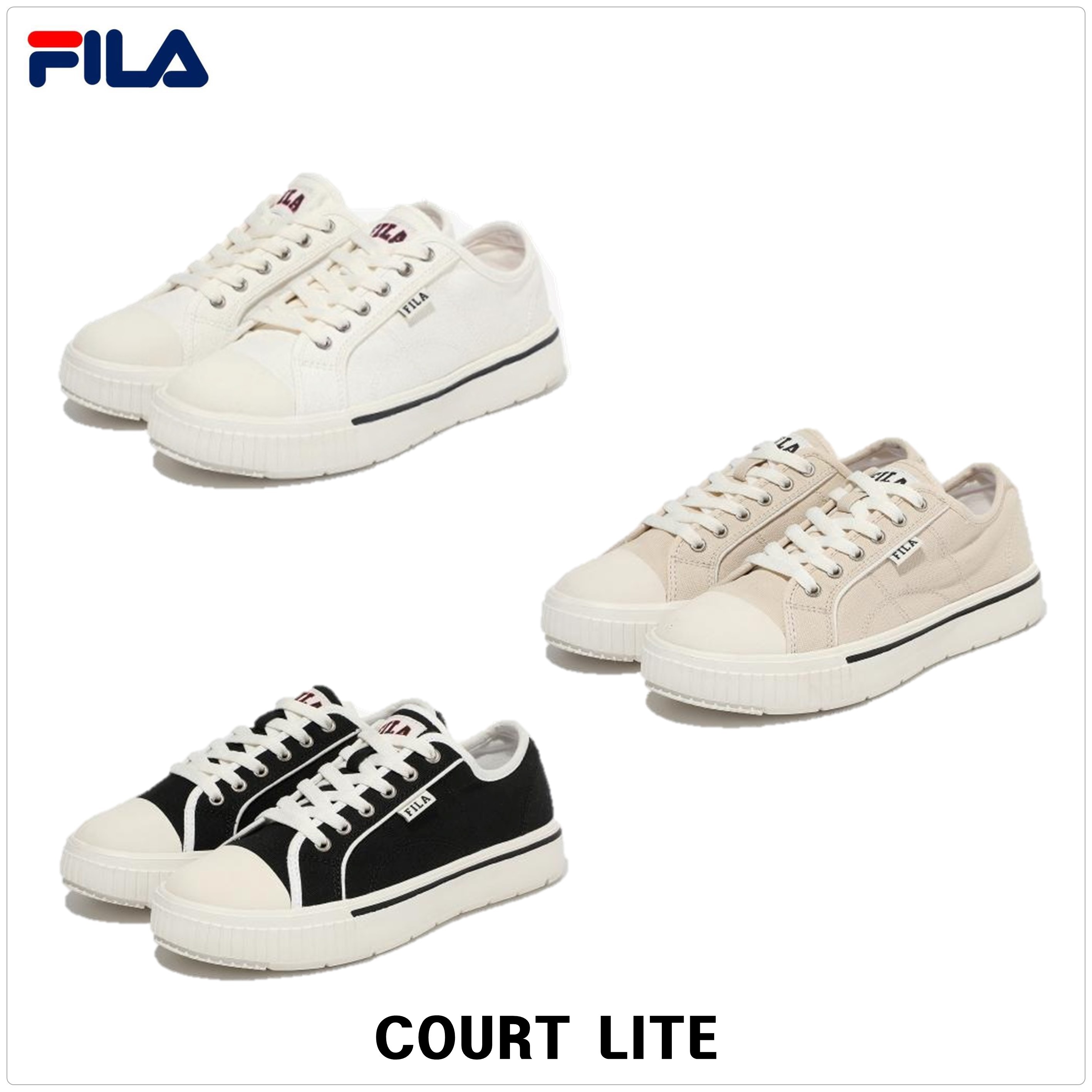 [FILA]スニーカー COURT LITE ★23SS★男女★人気★送料・関税込