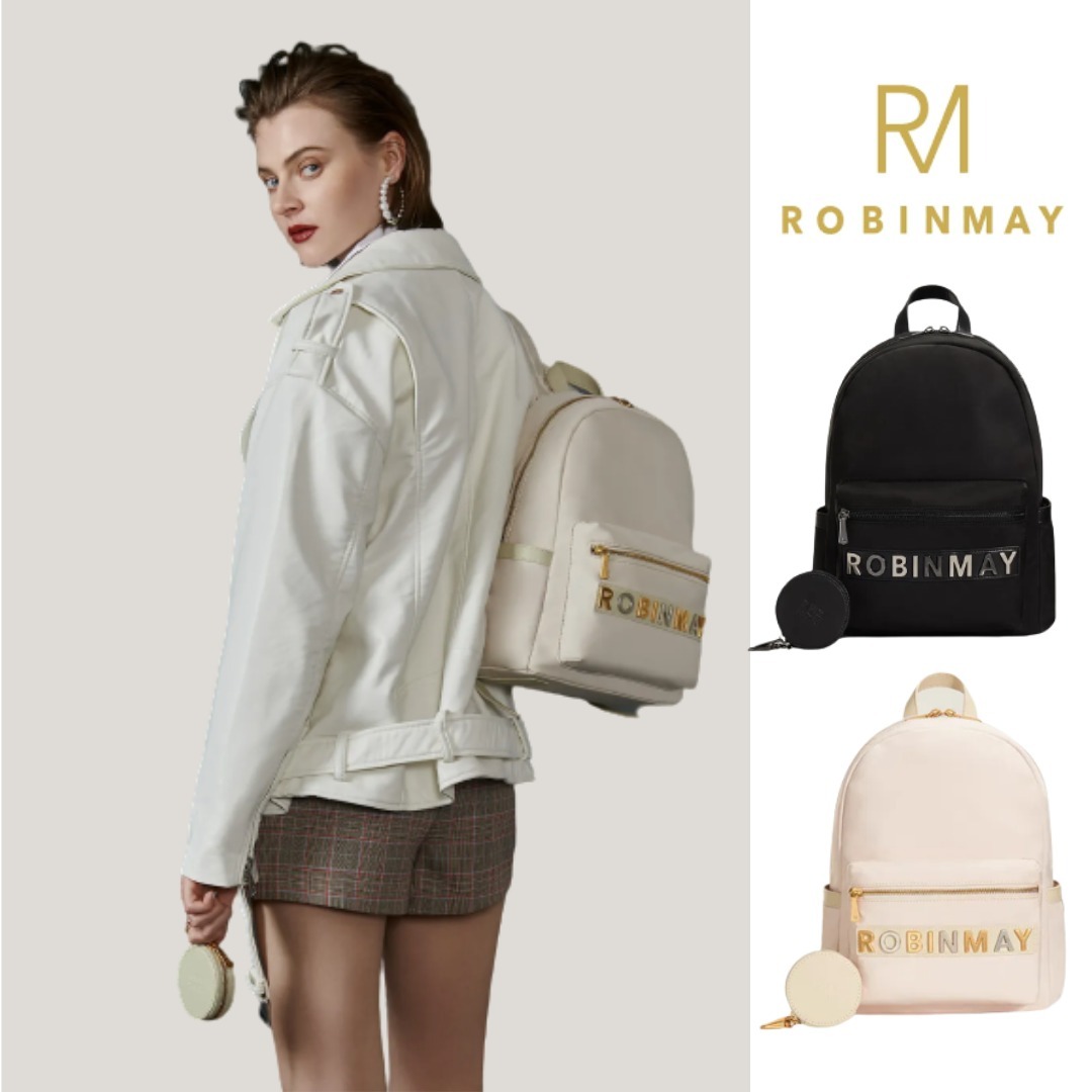 追跡有★ROBINMAY コインケース付 撥水加工 ナイロン リュック