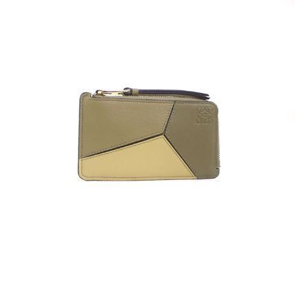 LOEWE Card Holders Puzzle coin cardholder in classic calfskin