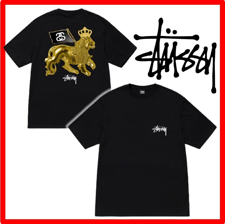 ★韓国の人気★【STUSSY】★GOLD LION TE.E★Tシャツ★関税込★