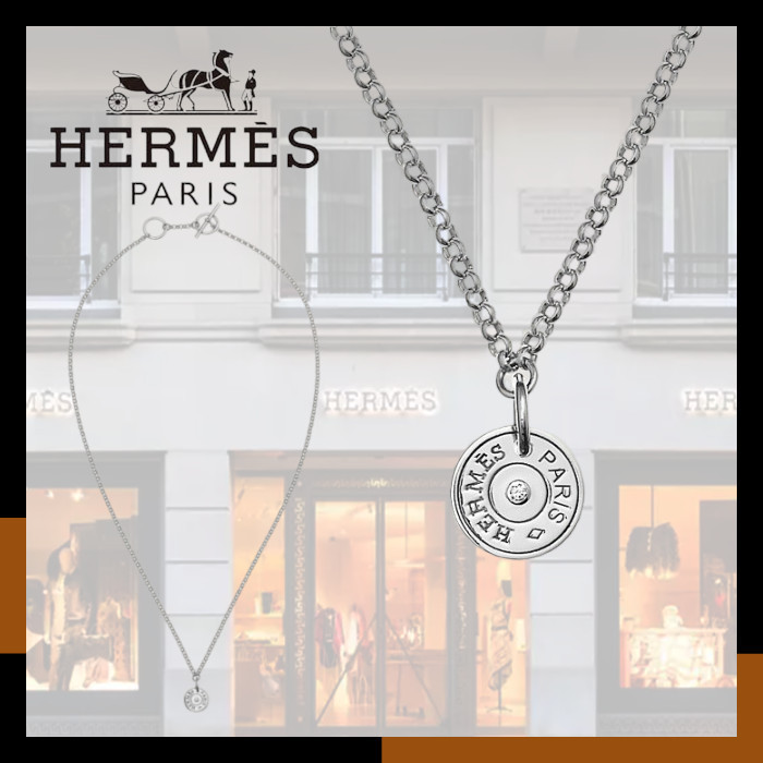 HERMES 稀少 人気ペンダント ダイヤ ホワイトゴールド Gambade