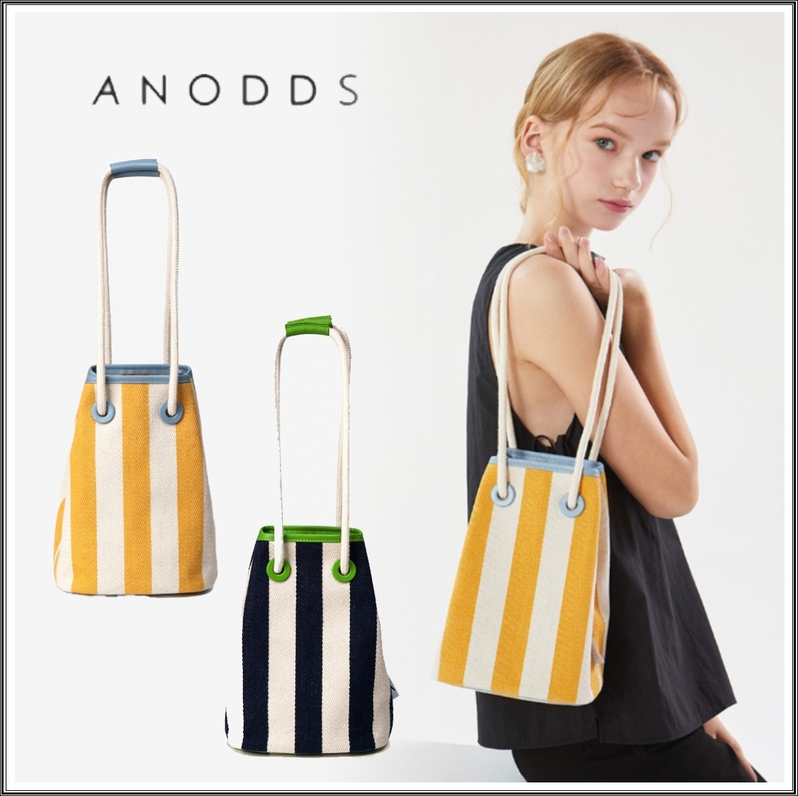 ◆ANODDS◆ 華やかな色合いの洗練された ケイブ バケットバッグ