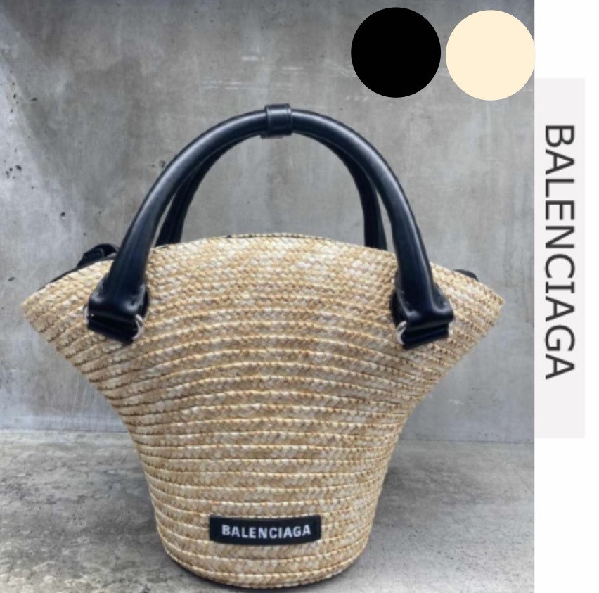 【23SS】BALENCIAGA Beach バスケット ショルダー トート バッグ