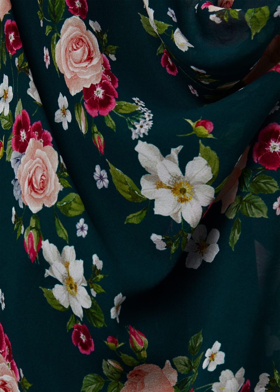 【関税なし】HOBBS ホッブス ana シルク 花柄 ドレス シルク ワンピース ホワイト（白）系 Hobbs London(ホッブス