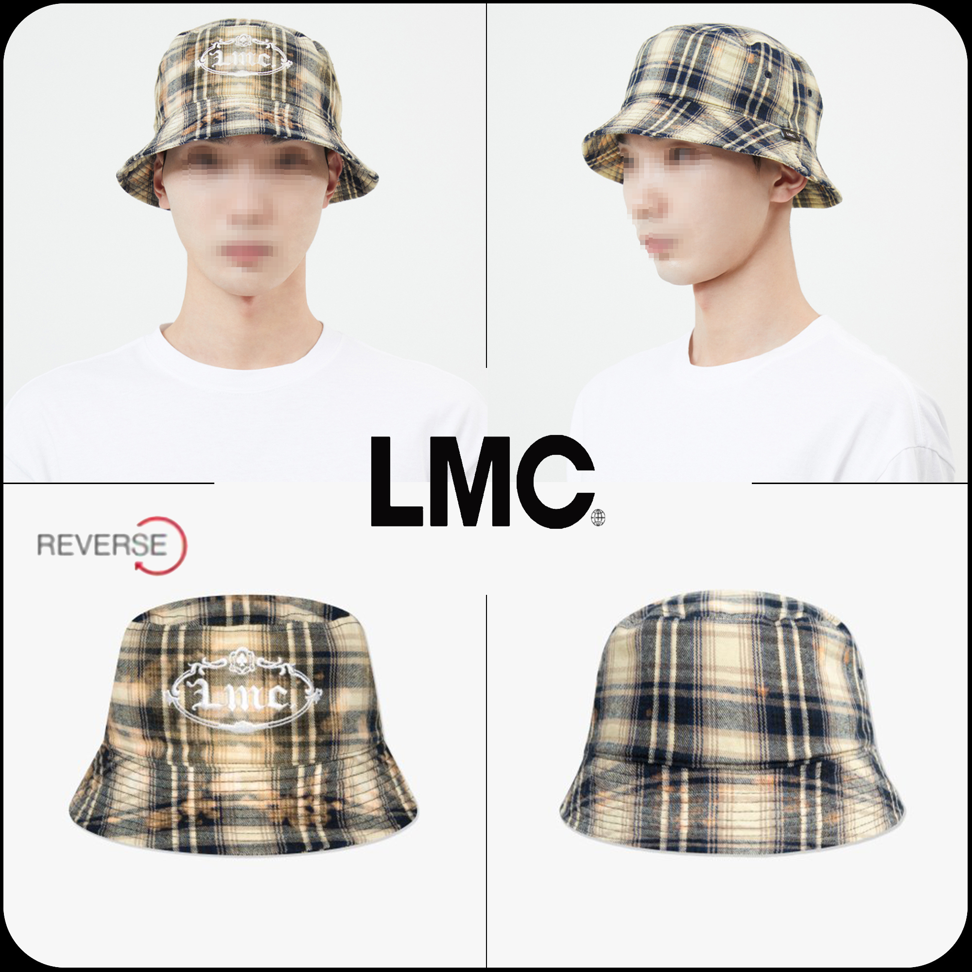[ LMC]★REVERSIBLE GOTHIC OVAL BUCKET HAT