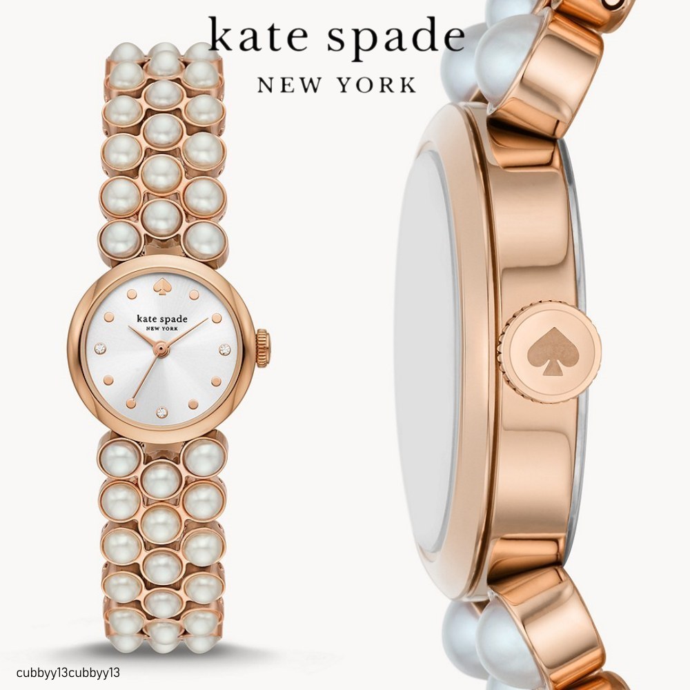 【お得SALE】Kate Spade MONROE 3連パール 3針 腕時計