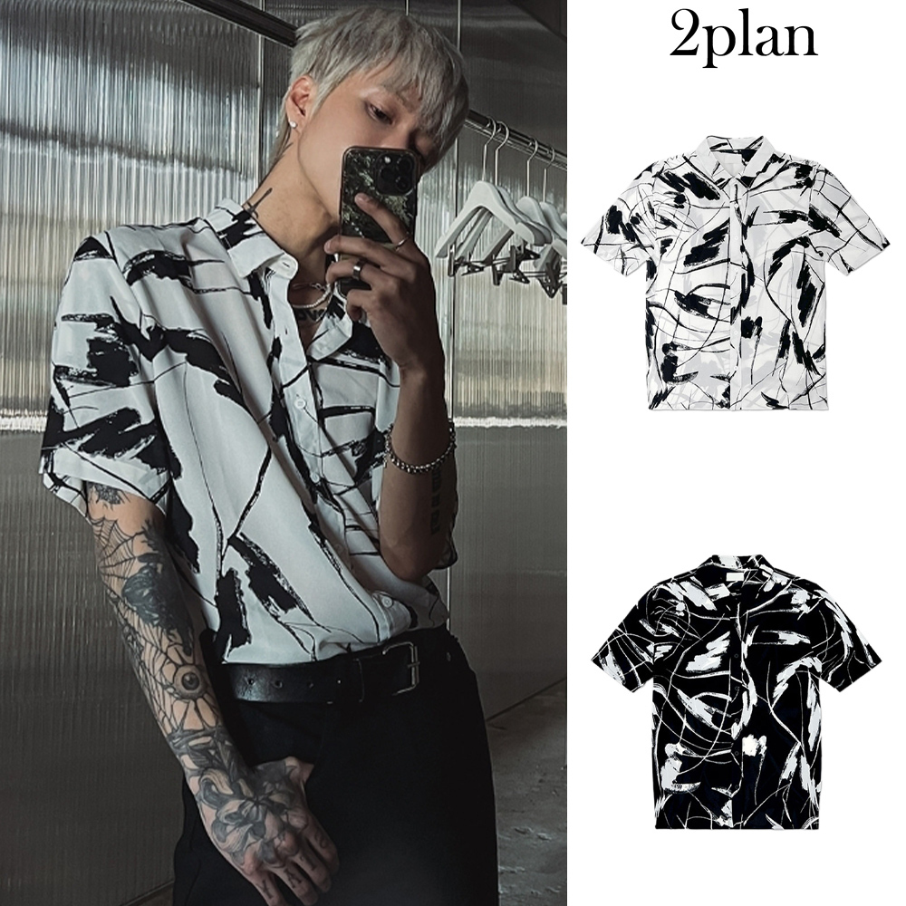 【2plan】Scratcher Drawing Shirt