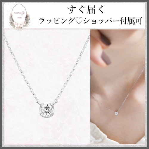 【♡完売品♡】4℃ 一粒ダイヤモンド ネックレス