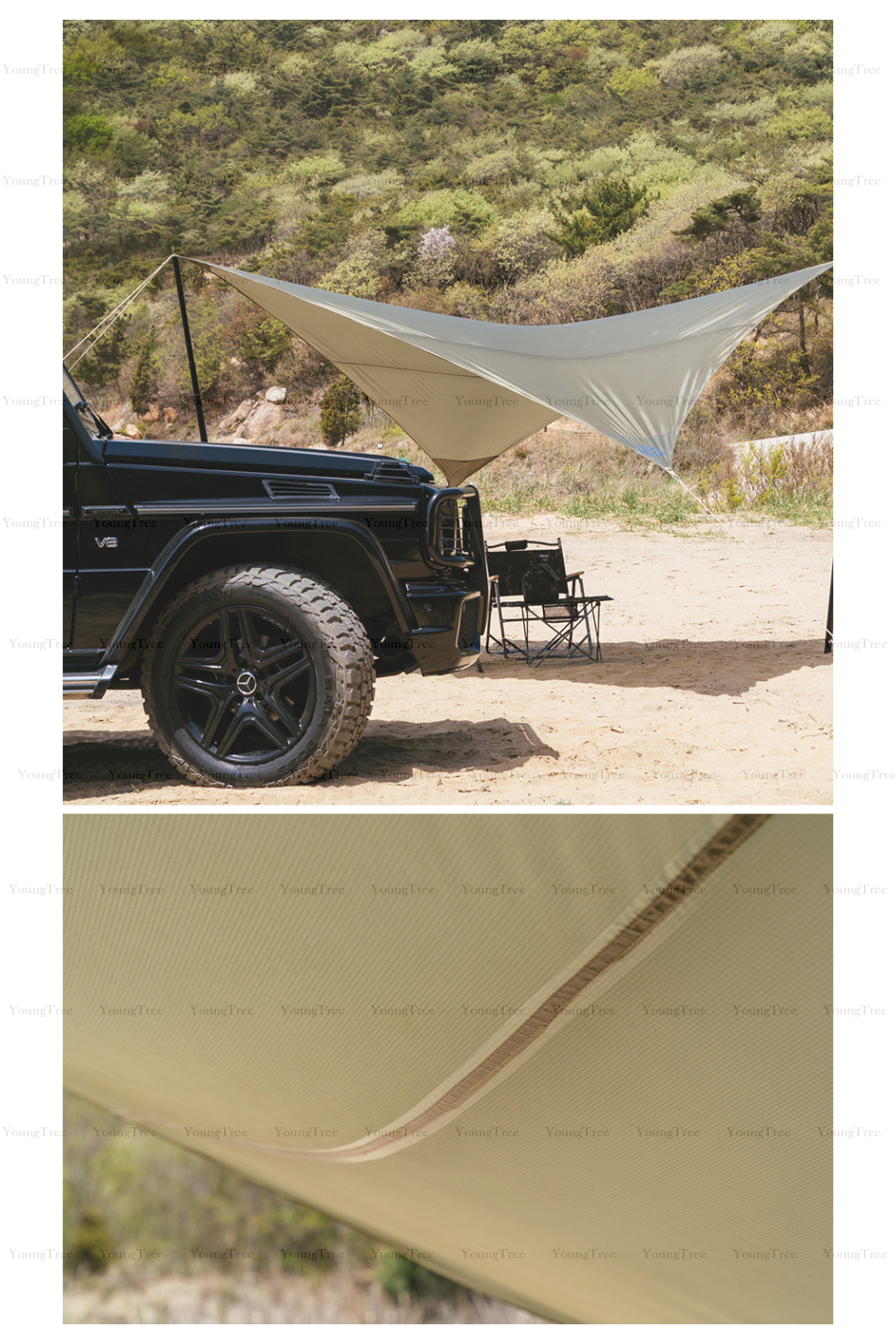 The Earth☆ Wing Tarp Black-Multicam Multicam ウィングタープ