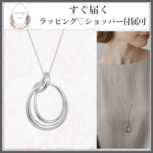 【シンプル上品♡】4℃ シルバー ロング ネックレス