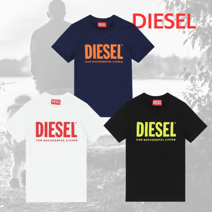 【DIESEL】兄弟でお揃いも♪ キッズ ビッグ ロゴ Tシャツ