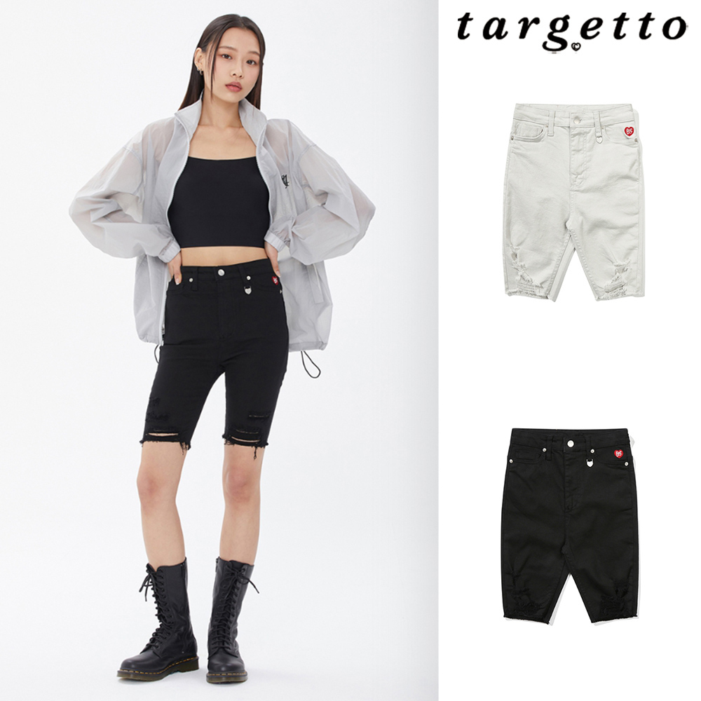 【TARGETTO】22SS★ DESTROYED BIKE SHORTS