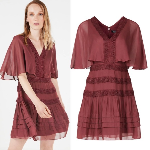 ☆BCBG MAXAZRIAラッフルミニカクテルワンピース☆
