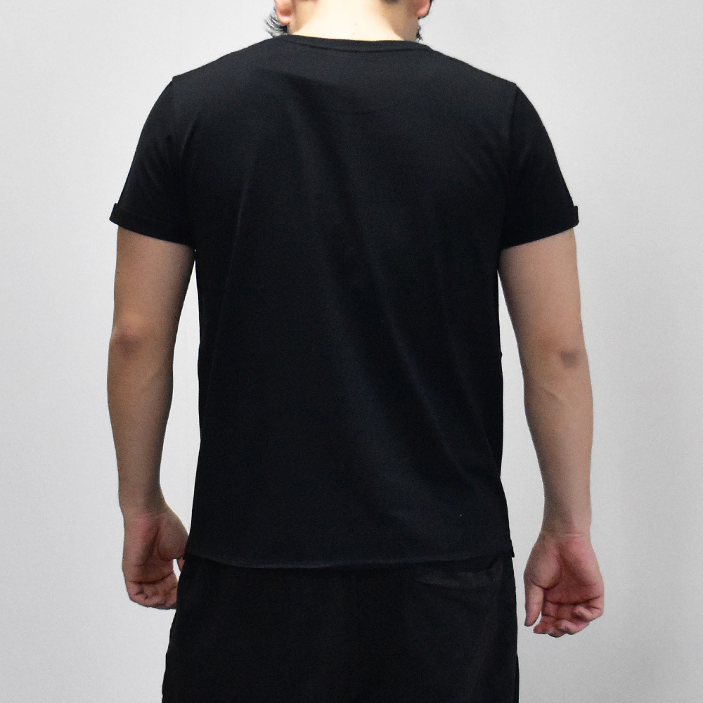 サンローラン Tシャツ メンズ 半袖 Tシャツ 黒 白 464572