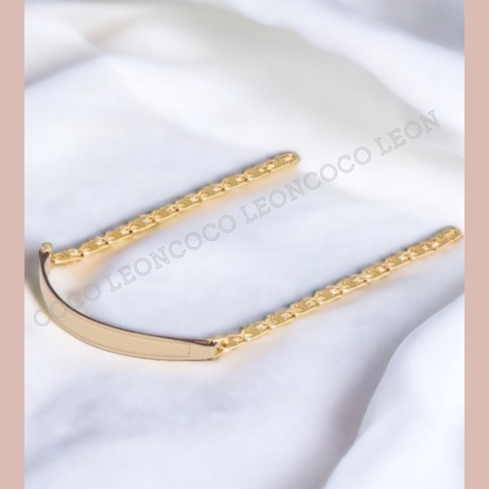 お洒落♪【デルヴォー】Short D Chain Strap バッグストラップ