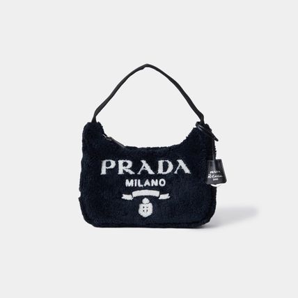 【PRADA】国内発送 テリー レタリングロゴ トートバッグ org.jpg
