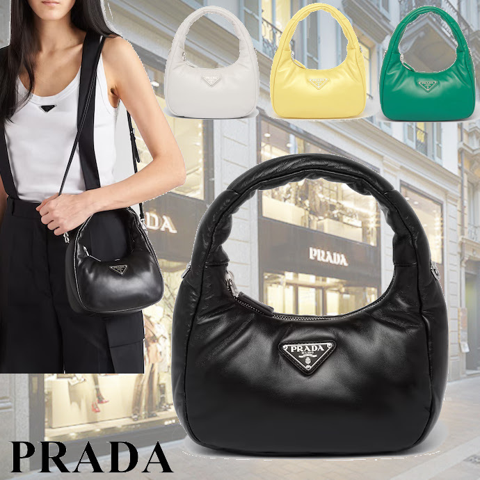 【PRADA】 プラダ ソフト パデッドナッパレザー ミニバッグ