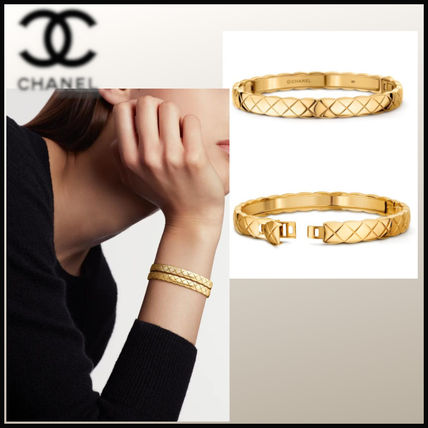 CHANEL Fine Jewelry Bangles Casual Style Party Style 18K Gold Office Style