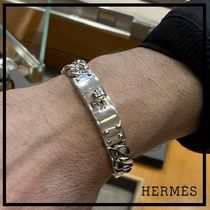 【ギフト候補★】HERMES Kelly Gourmette シルバーブレスレット Kelly Gourmette bracelet, large model | Hermès USA