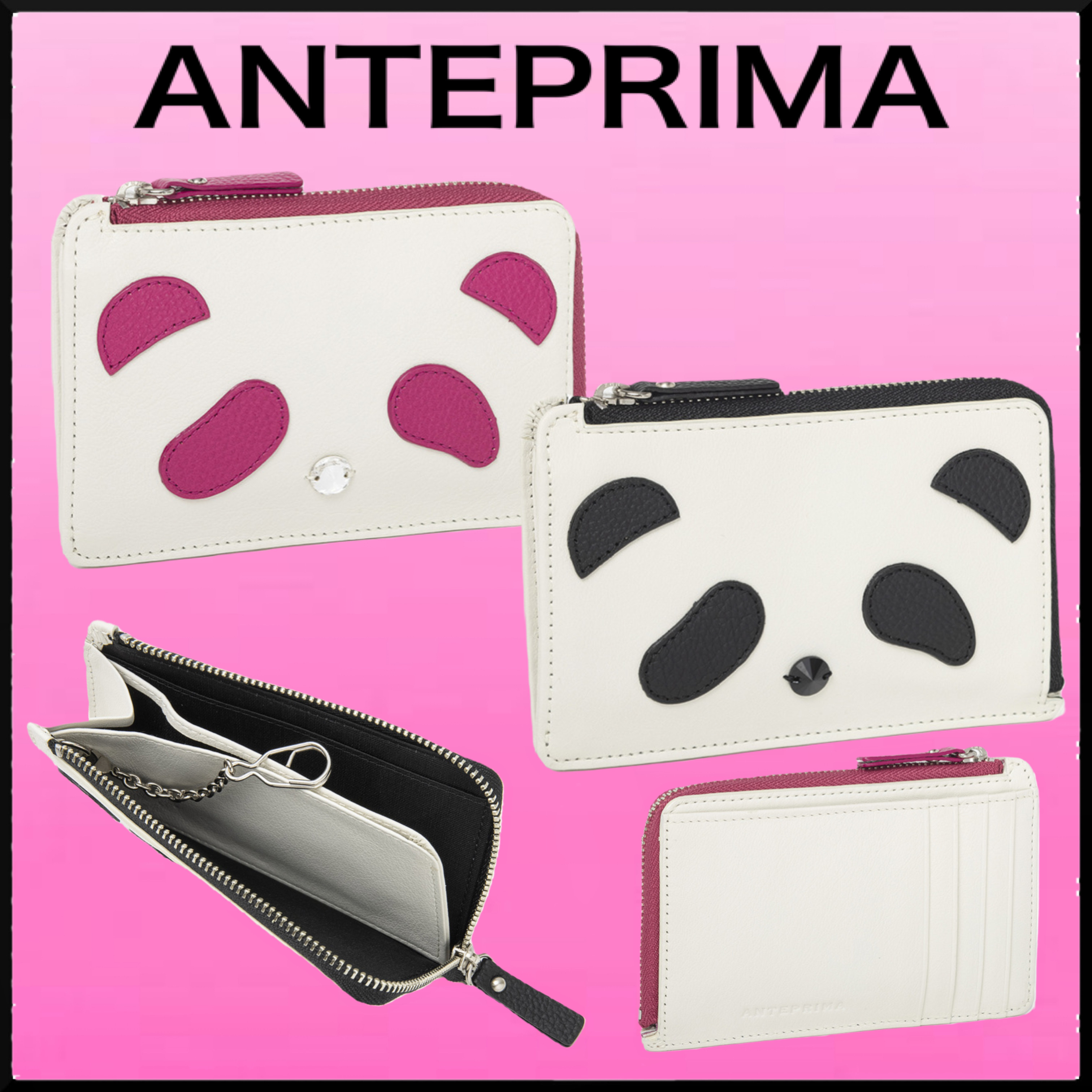 大人気★ANTEPRIMA パンダ キーリング付きフラグメントケース 鼻