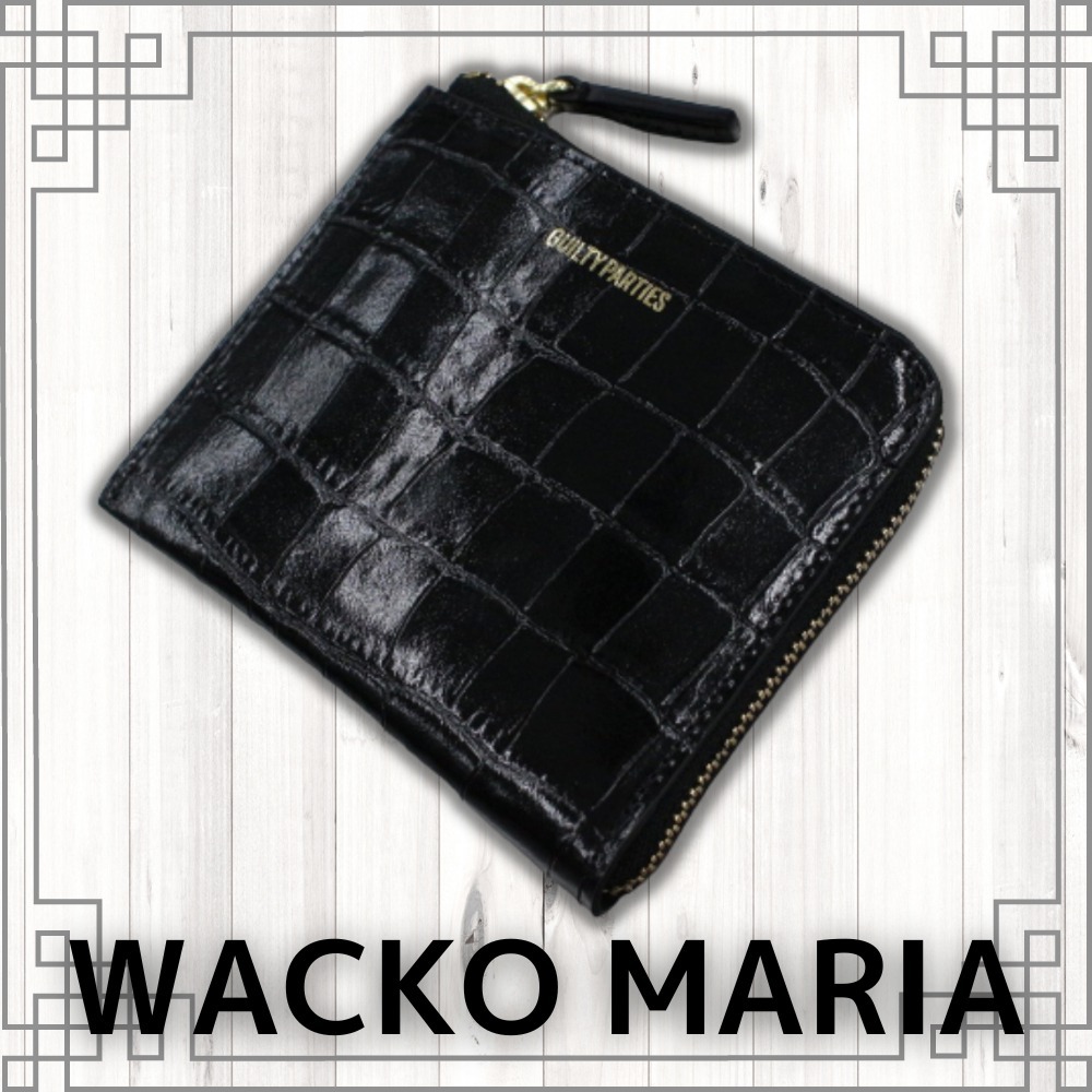 WACKO MARIA】SPEAK EASY CROCODILE ENBOSSED ROUNDZIP WALLET 楽天