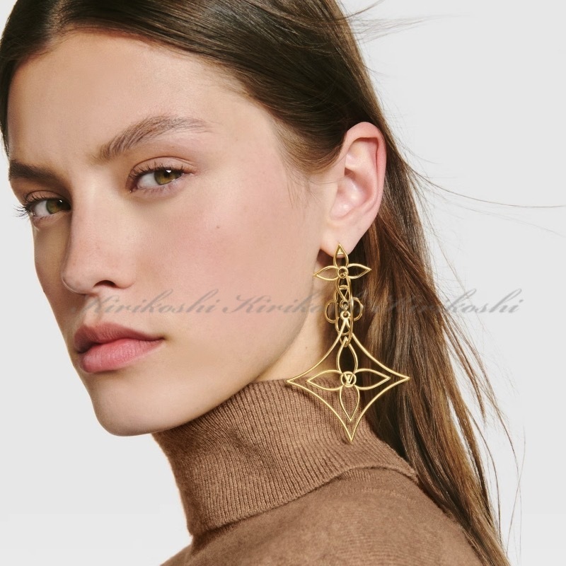 Louis Vuitton ピアス・IV フラワーグラム