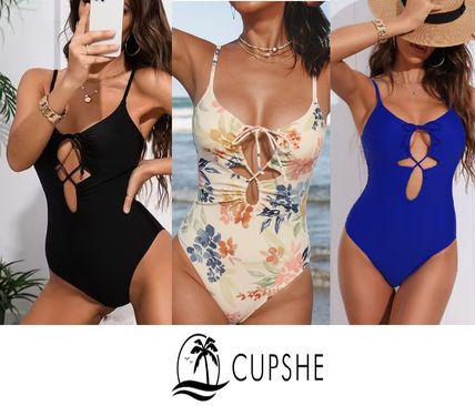 ボーダー CUPSHE(カップシー) ワンピース水着(レディース) - 海外通販