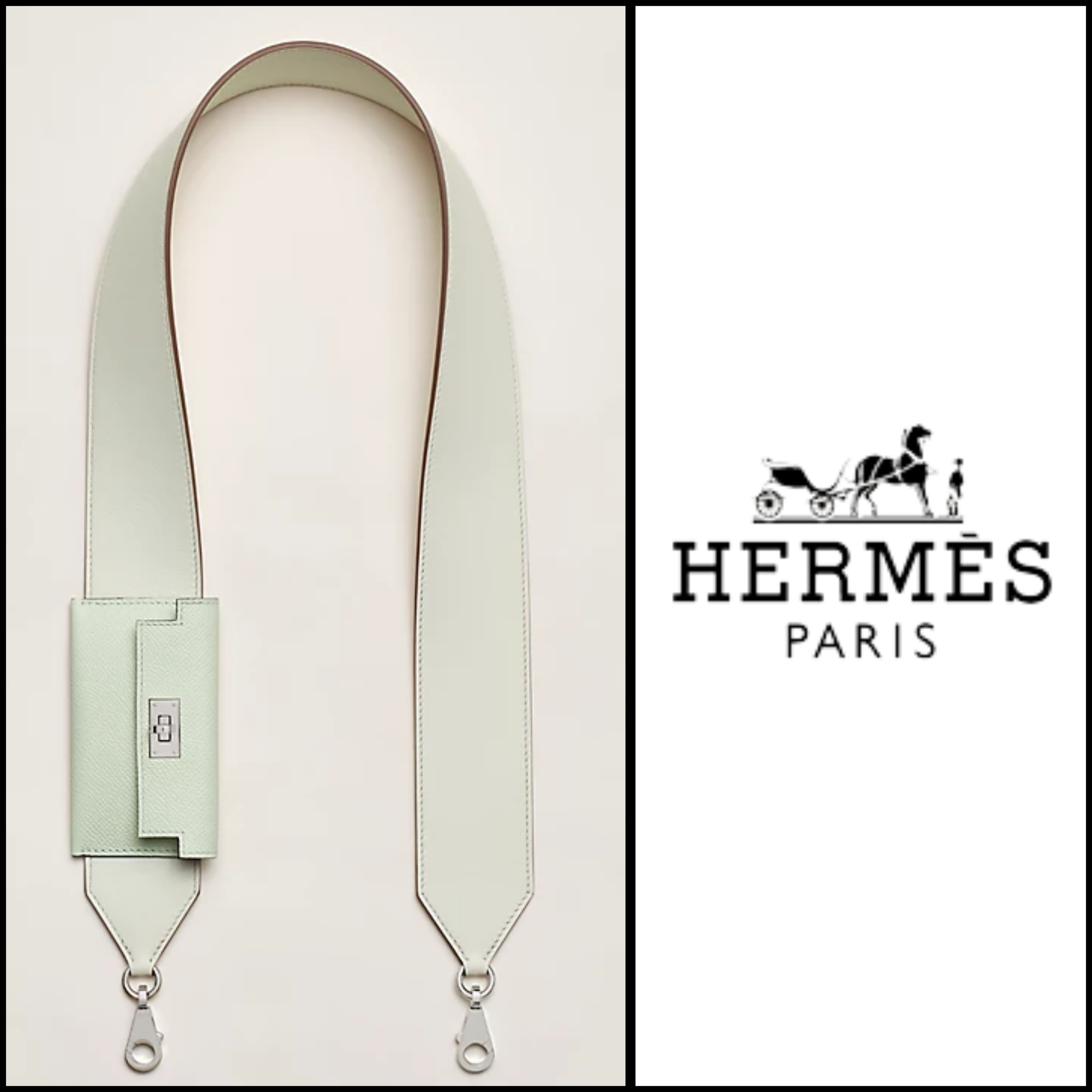 直営店【HERMES エルメス】Kelly ポケットバッグストラップ 50mm