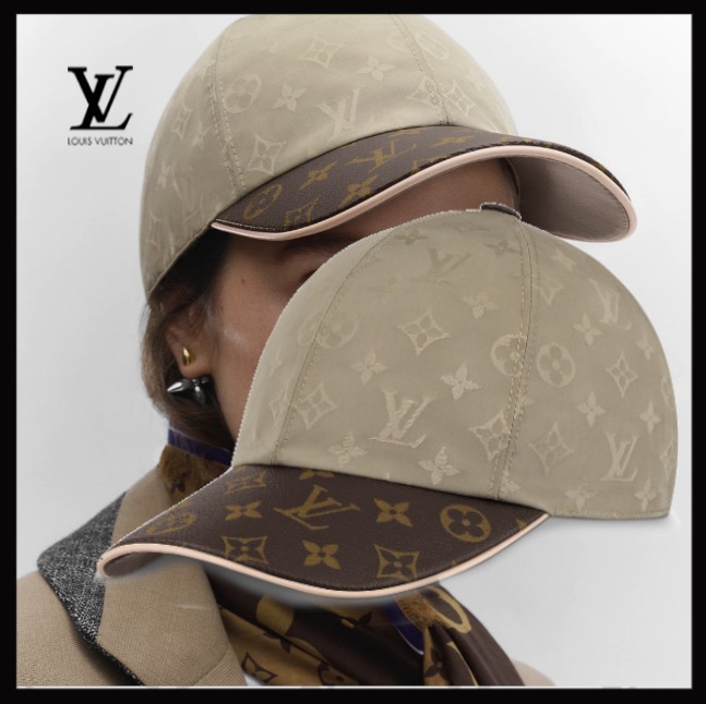 Louis Vuitton キャップ《Get Ready》ベージュ レザー 直営店
