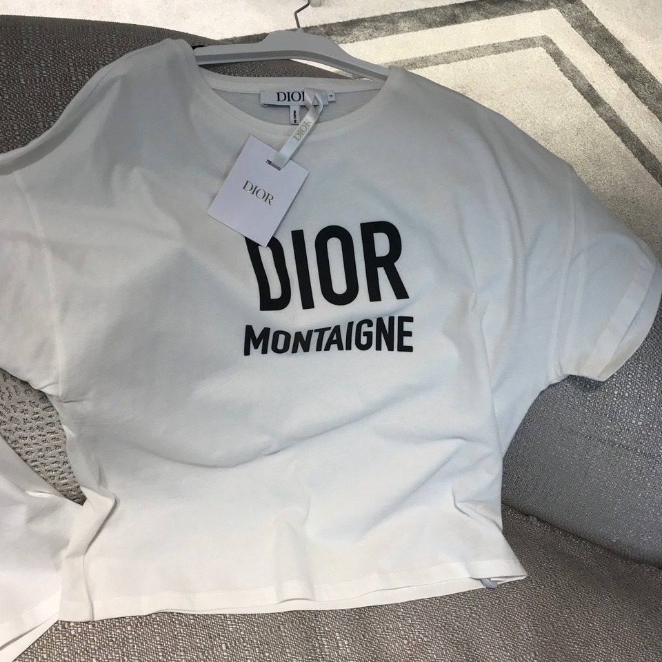 大人もOK♪【Dior】キッズサイズ Logo MontaigneTシャツ☆12-13A