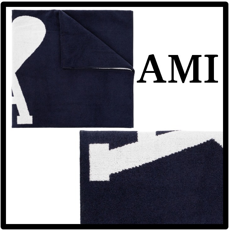 ★関税込★AMI★ハートロゴビーチタオル★正規品★