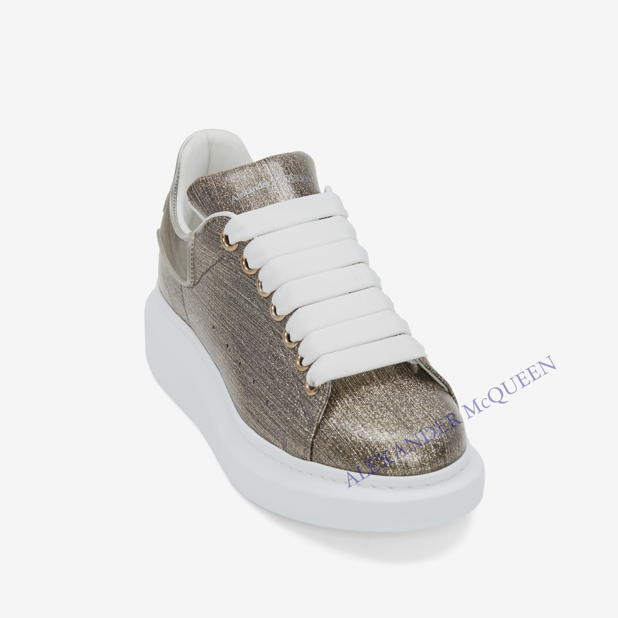 Alexander McQueen オーバーサイズドスニーカー ラメ レザー - スニーカー Alexander McQueen オーバーサイズドスニーカー ラメ レザー - スニーカー