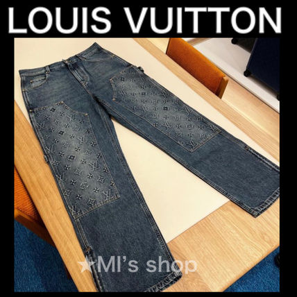 Shop Louis Vuitton 2023-24FW Monogram Denim Street Style Plain