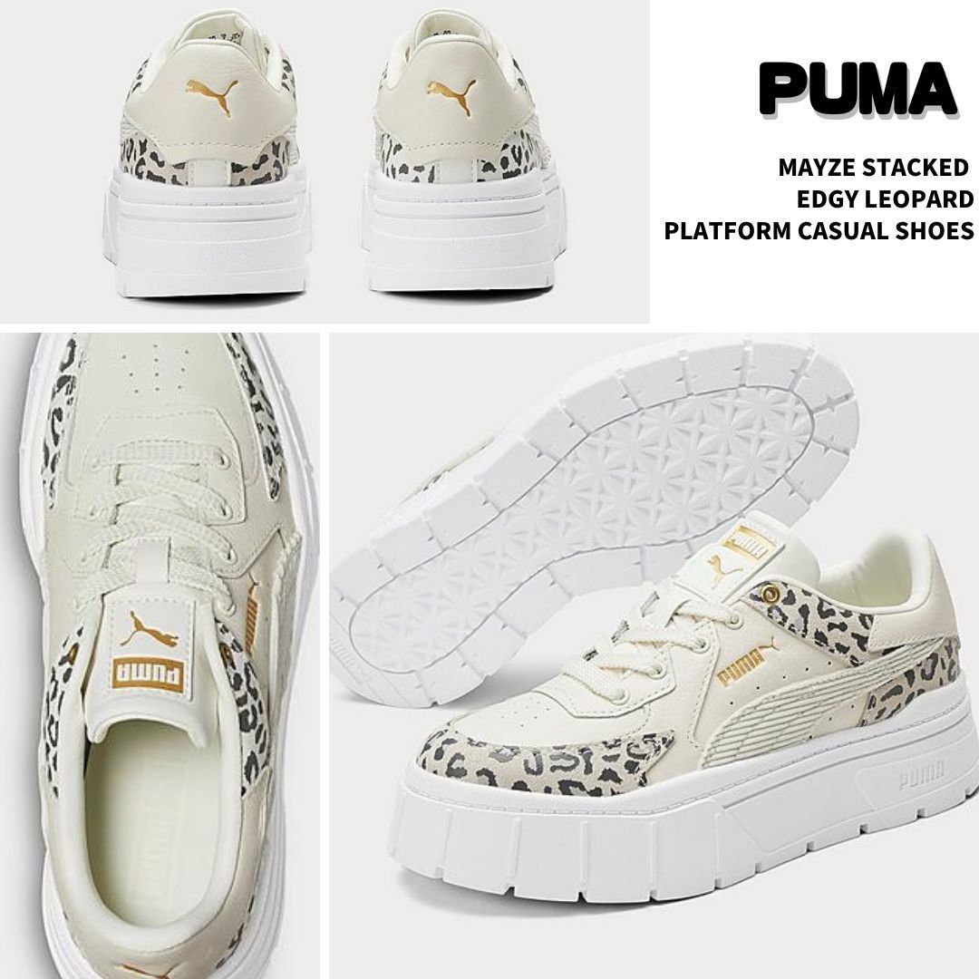 トレンド☆厚底【PUMA】レオパード プラットフォーム シューズ