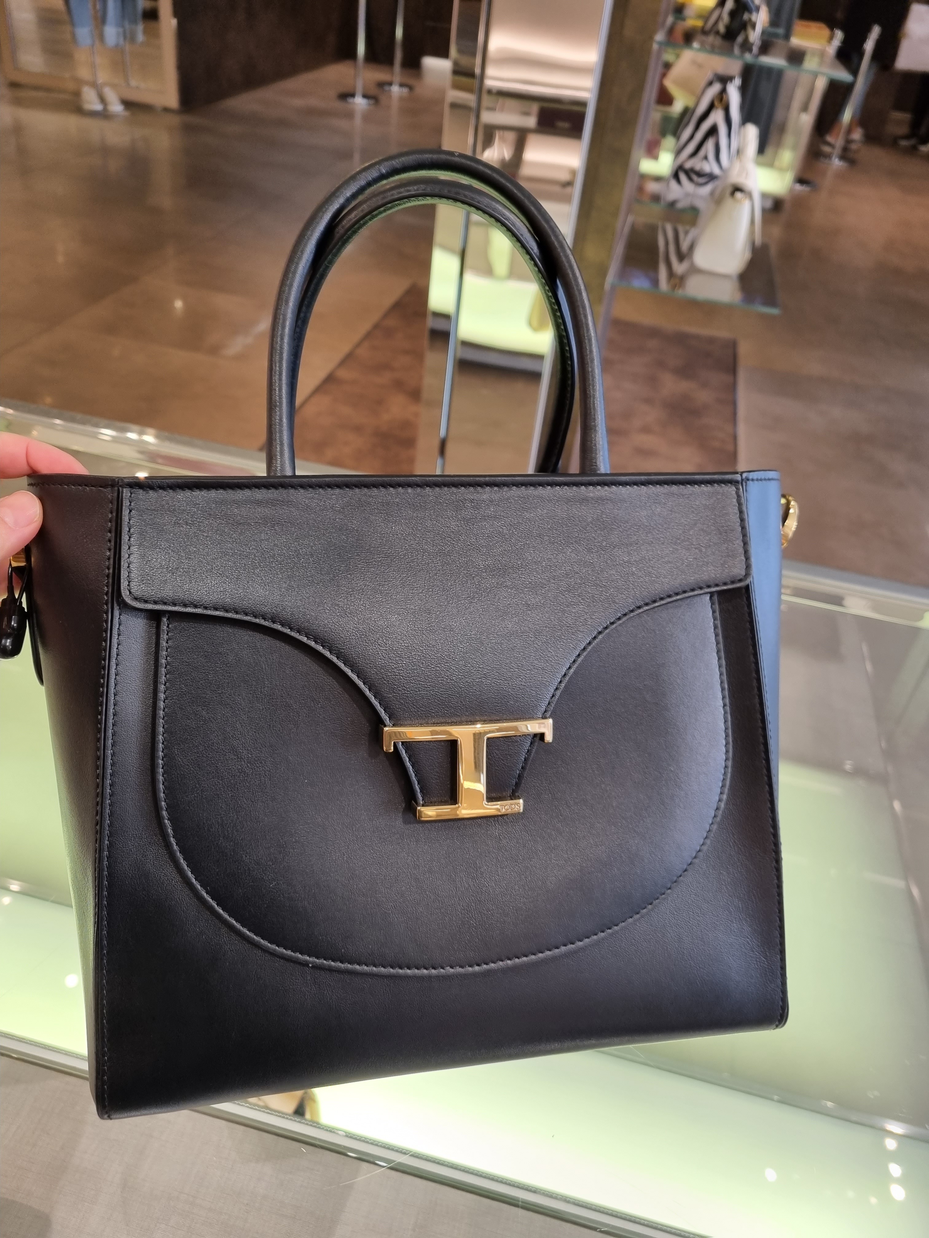 SALE♪直営店買付【TOD'S】Tタイムレス 2WAY ショルダーバッグ