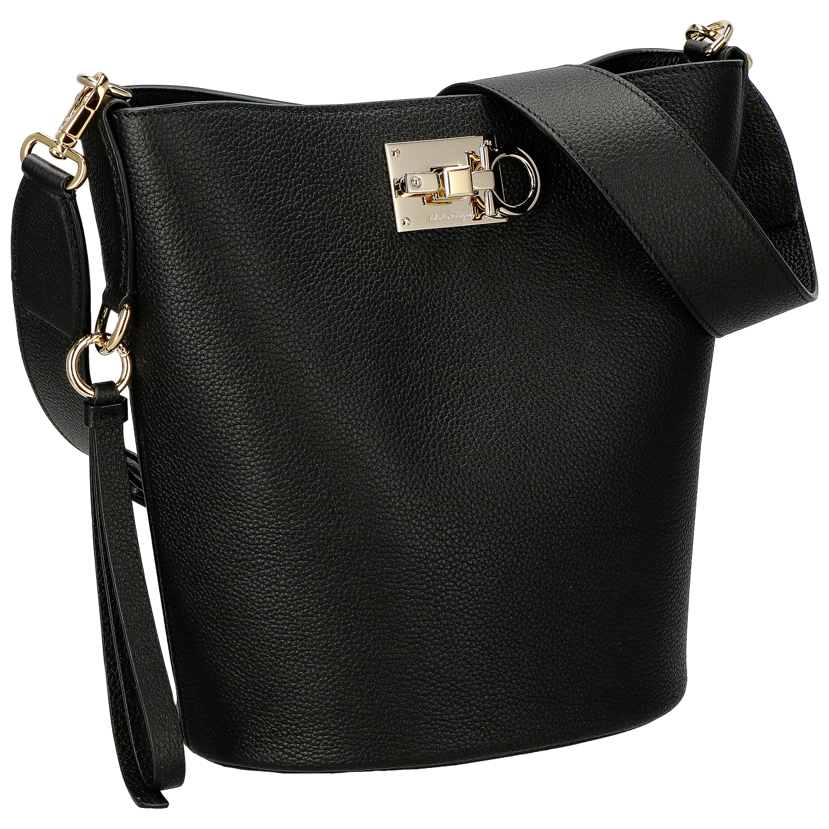 フェラガモ STUDIO BUCKET BAG ショルダーバッグ 色：NERO