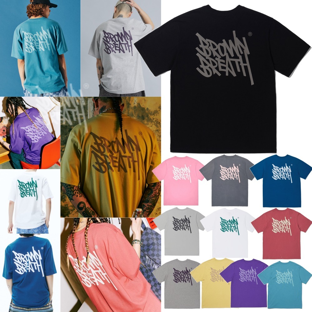 BROWNBREATH★韓国★男女兼用★TAG KP TEE 半袖Tシャツ 11色