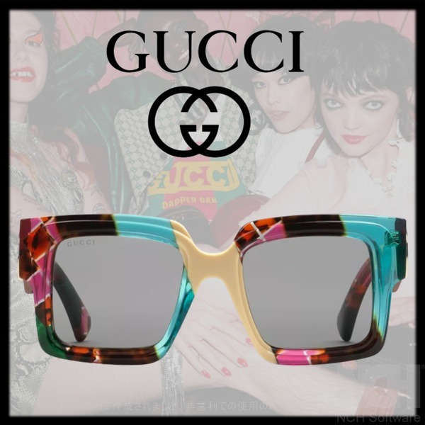 新品未使用】 新作【GUCCI】オーバーサイズ スクエアフレーム