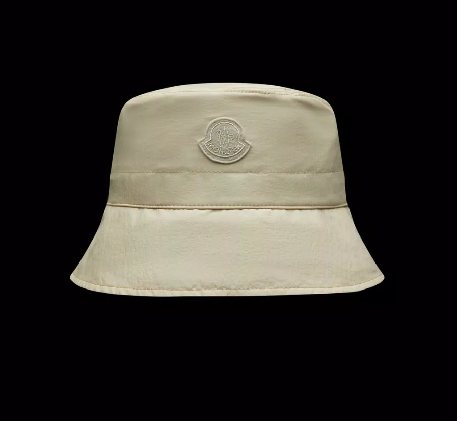 MONCLER2023春夏新作 ナイロン素材 ロゴ付き バケットハット