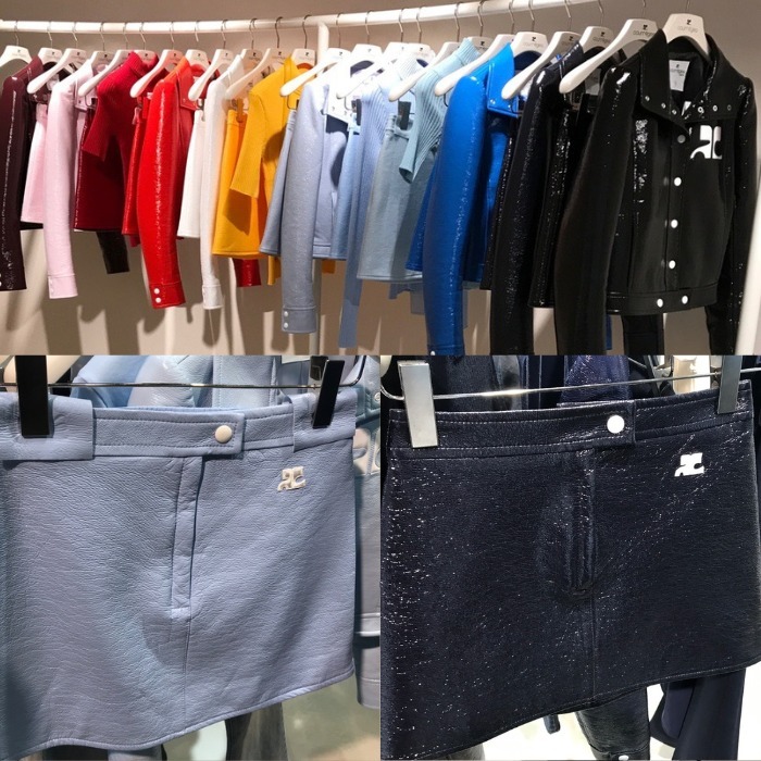 パリ発【COURREGES】アイコニックReedition Vinyle Miniスカート