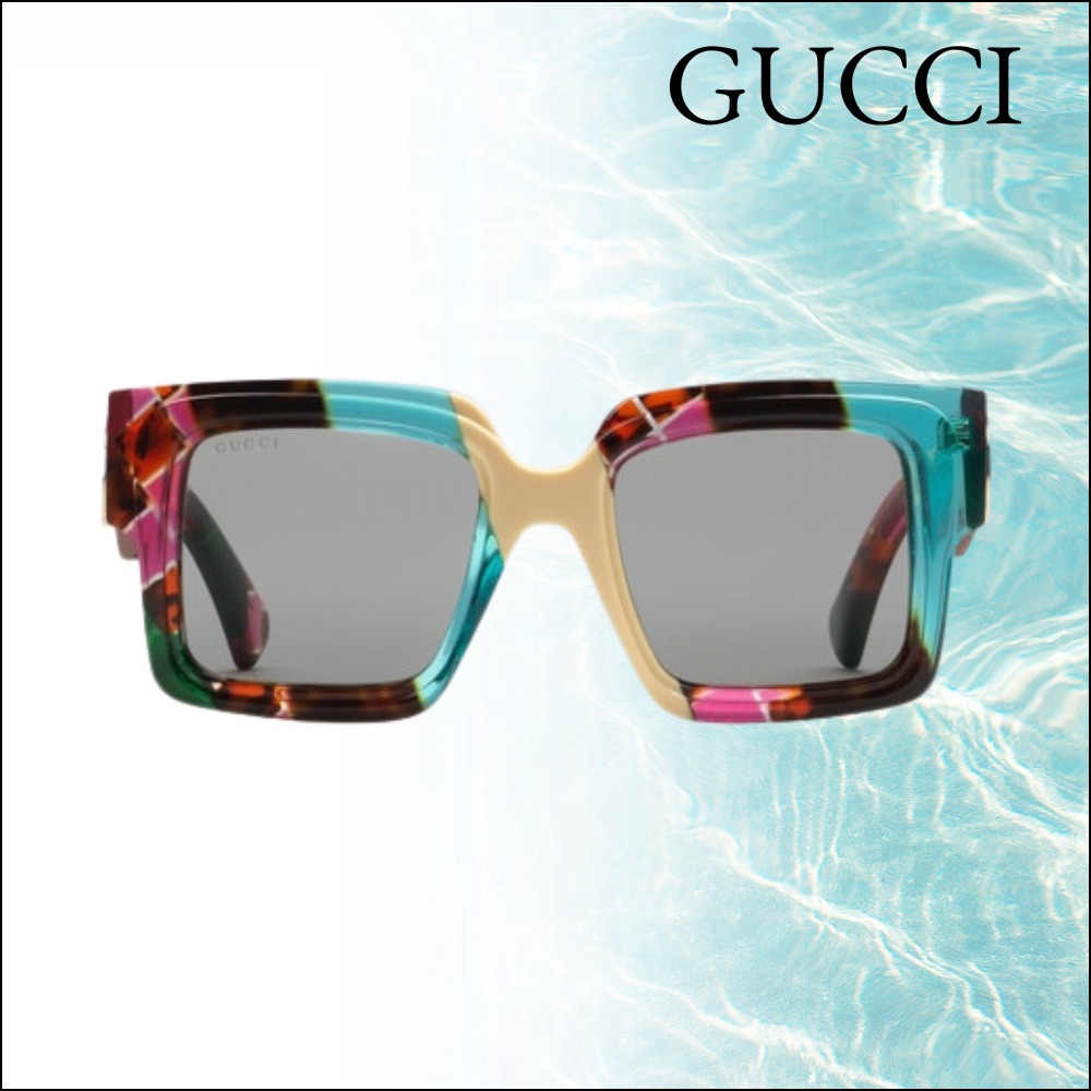 コンタクト 日本未入荷【GUCCI】オーバーサイズ スクエアー サングラス