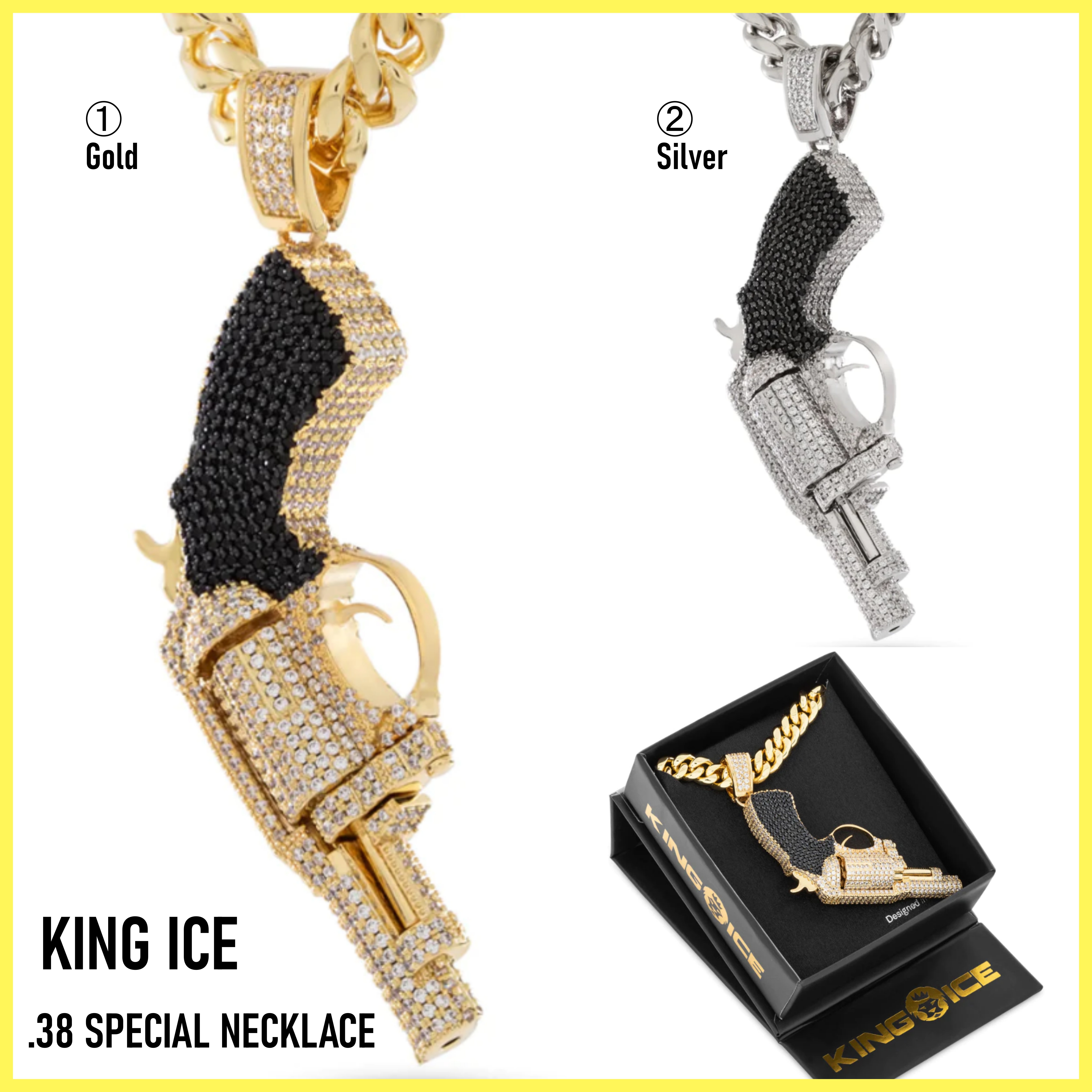 送料関税込【King Ice】.38 SPECIAL NECKLACE (2色)☆国内発送